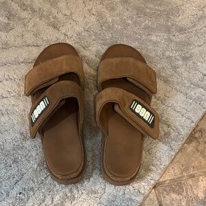 UGG Tan Suede Slide Sandals